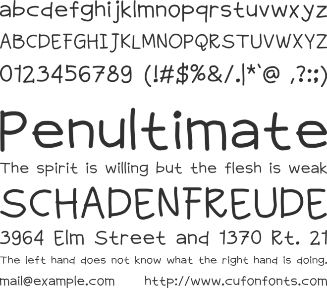 greatade font preview