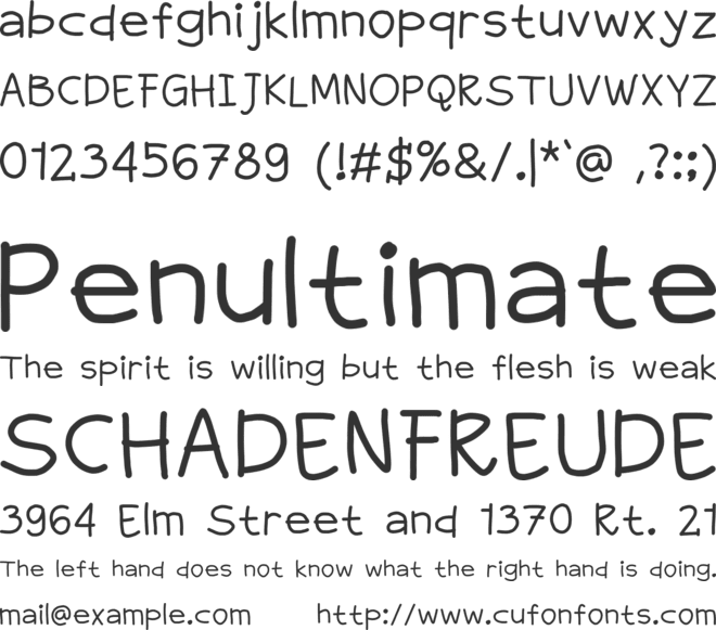 greatade font preview