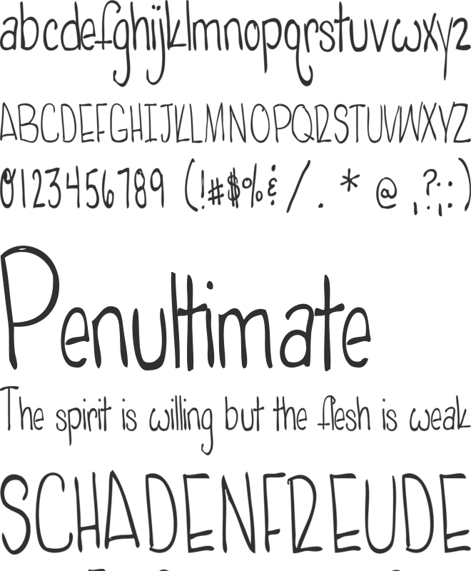 PoisonedApples font preview