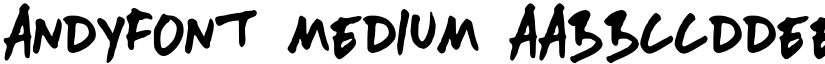 AndyFont Medium font