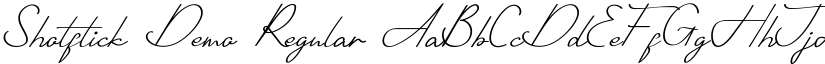 Shotflick Demo Regular font