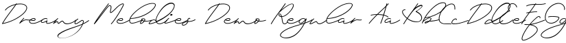 Dreamy Melodies Demo font download