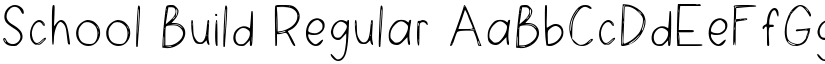 School Build Regular font