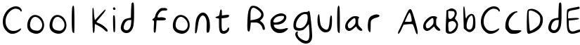 Cool Kid Font Regular font