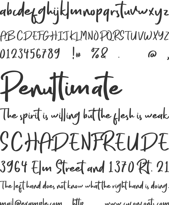 Every StyleFree font preview