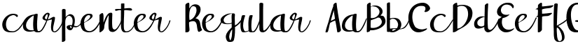 carpenter Regular font