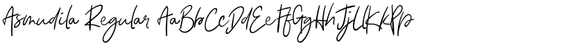 Asmudila Regular font