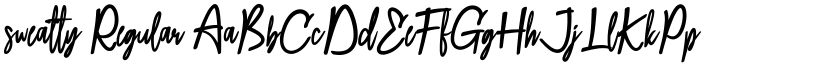 sweatty Regular font