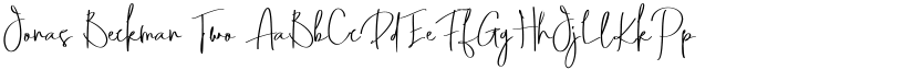 Jonas Beckman font download