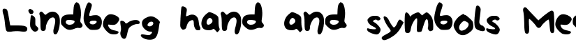 Lindberg_hand_and_symbols Medium font