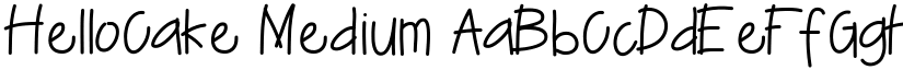 HelloCake Medium font