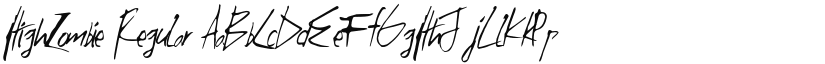 HighZombie font download