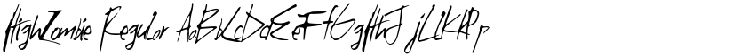 HighZombie font download