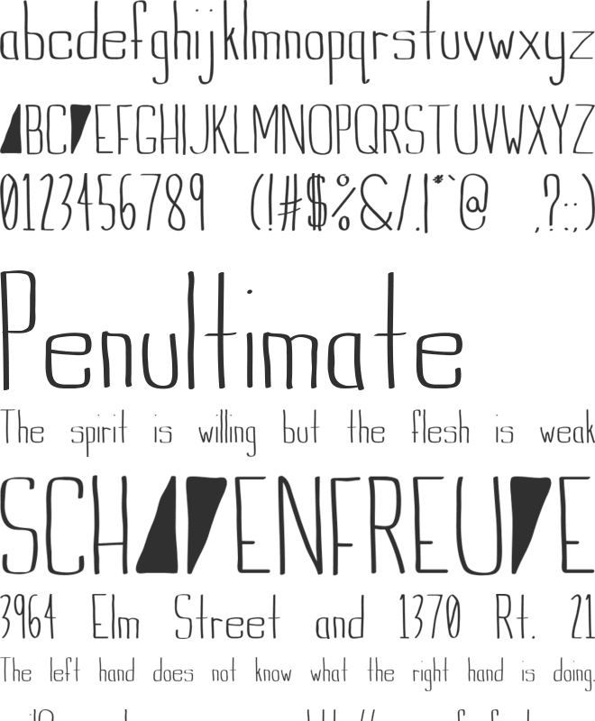 Indie Summer font preview