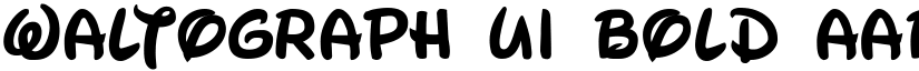 Waltograph UI Bold font