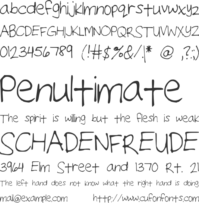 Neatte font preview