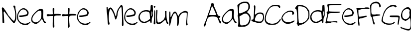 Neatte Medium font
