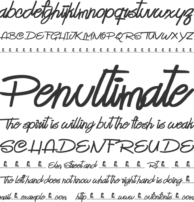 Good Day font preview