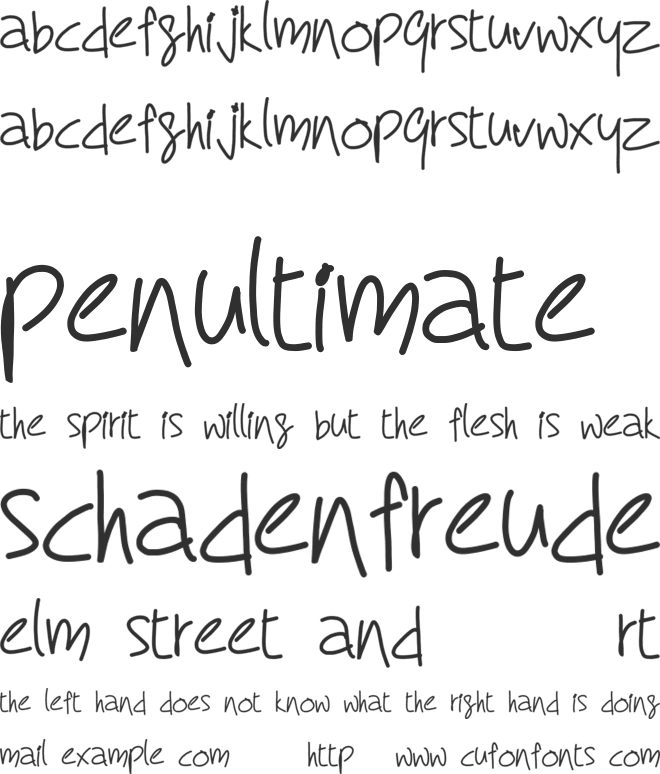 my dream font preview