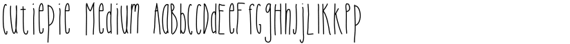 Cutiepie Medium font
