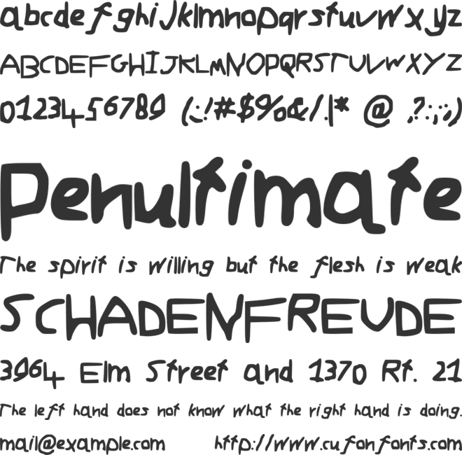 ADAMSFONT font preview