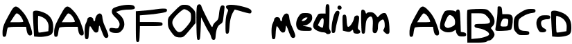 ADAMSFONT Medium font