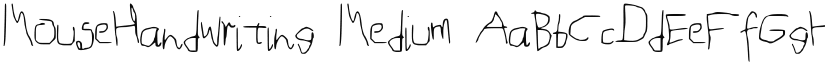 MouseHandwriting font download