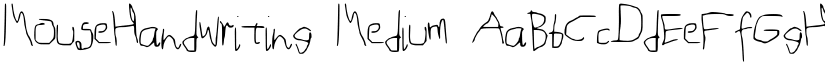MouseHandwriting font download