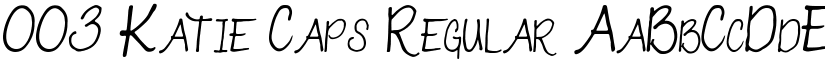 003 Katie Caps font download