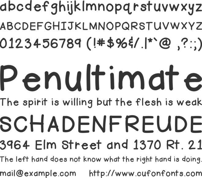 HelloFirstie font preview