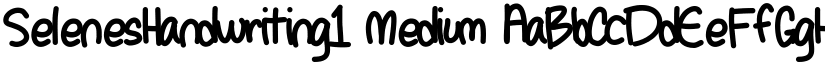 SelenesHandwriting1 Medium font