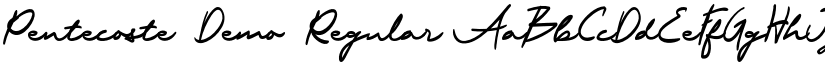 Pentecoste Demo font download