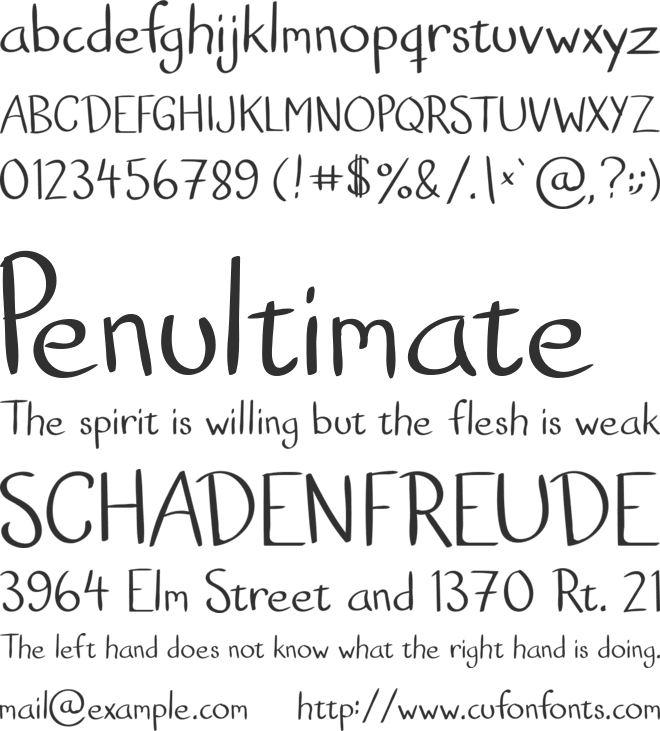 Goodboy font preview