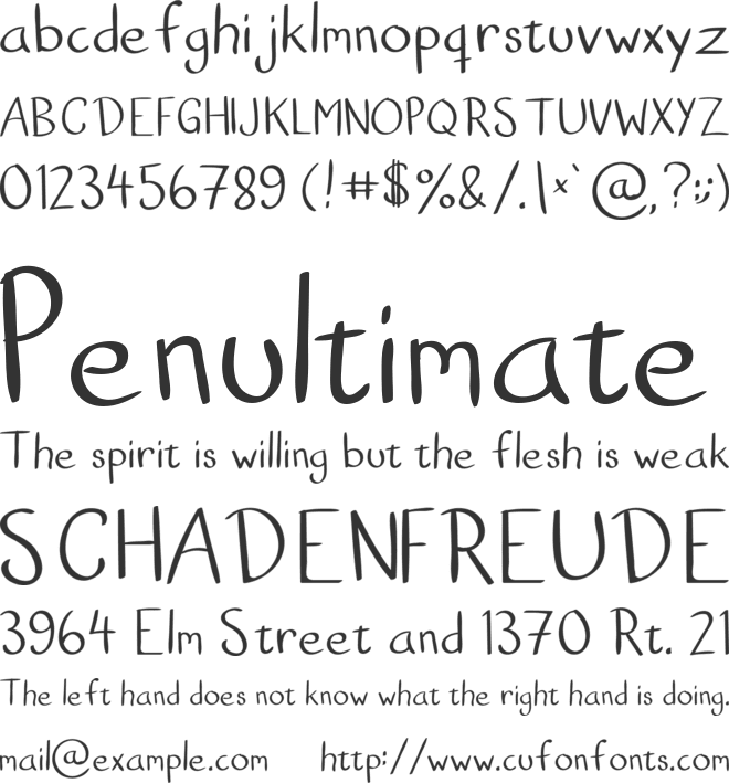 Goodboy font preview