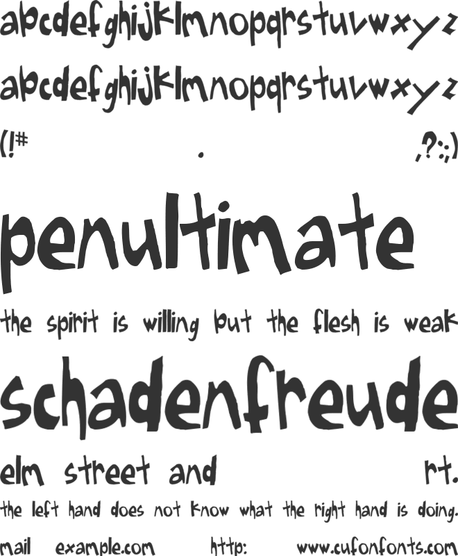 Sugarfish font preview