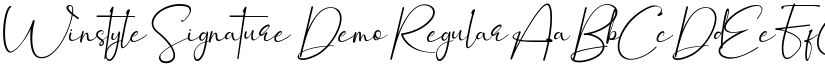 Winstyle Signature Demo font download