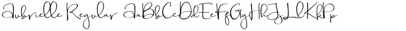Aubrielle Regular font