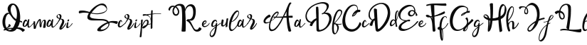 Qamari Script Regular font