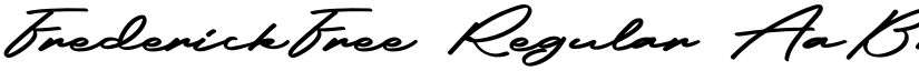 FrederickFree Regular font