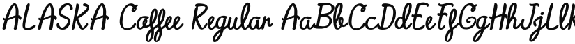 ALASKA Coffee font download
