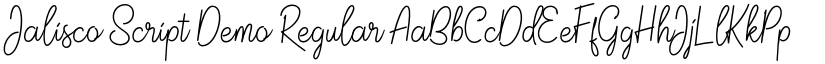 Jalisco Script Demo Regular font