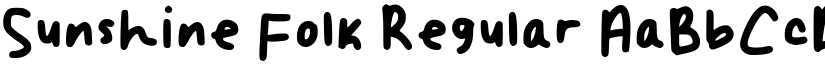 Sunshine Folk Regular font