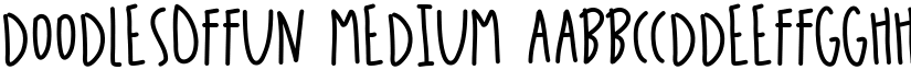 DoodlesOfFun Medium font