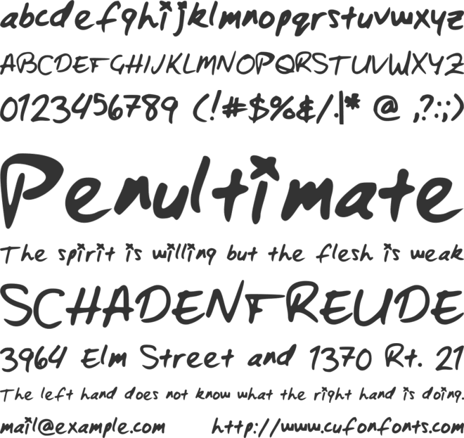 ZacharyBinx font preview