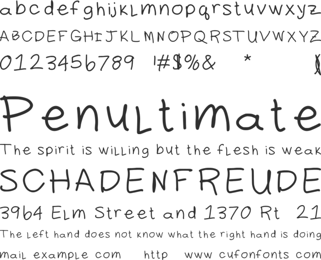 daddy font preview