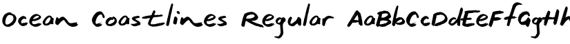 Ocean Coastlines Regular font