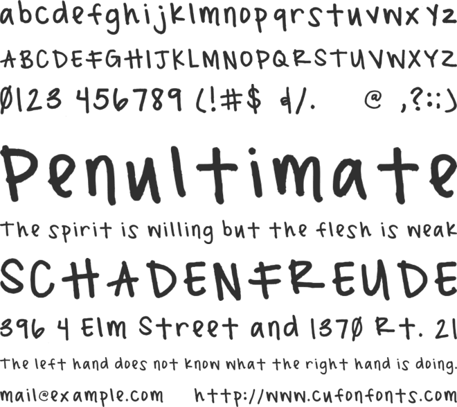 Macady font preview