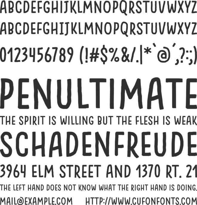 Something Looks Natural font preview