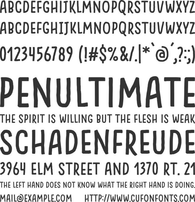 Something Looks Natural font preview