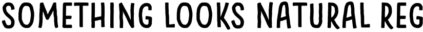 Something Looks Natural Regular font